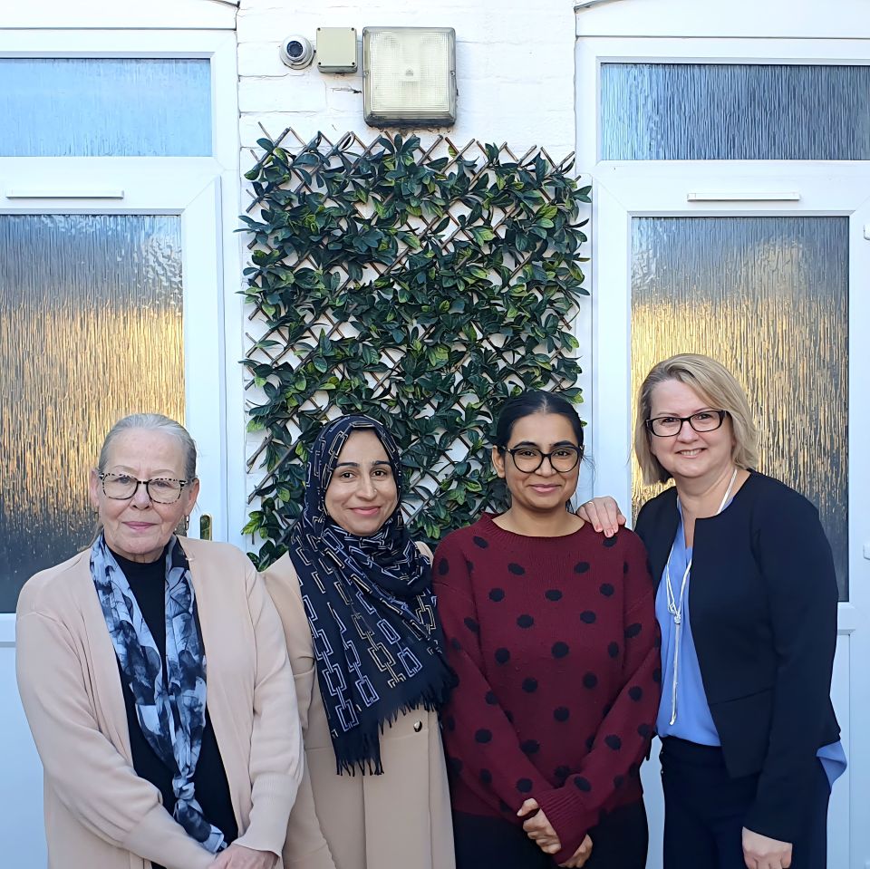 The Support Team: Elaine, Aneesa, Mandeep & Adisa